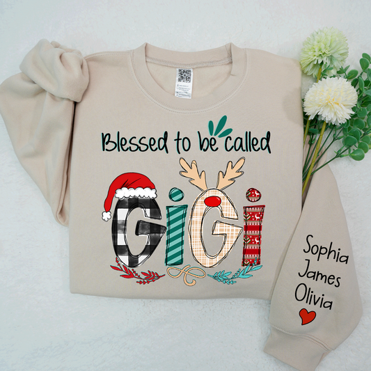 Blessed to be called Gigi And Grandkids Sweatshirt