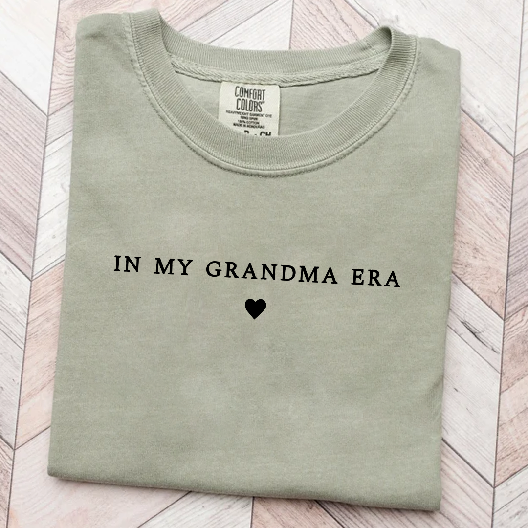 In My Grandma Era Shirt, Nana Gift, Gift For Grandma Comfort Colors Shirt
