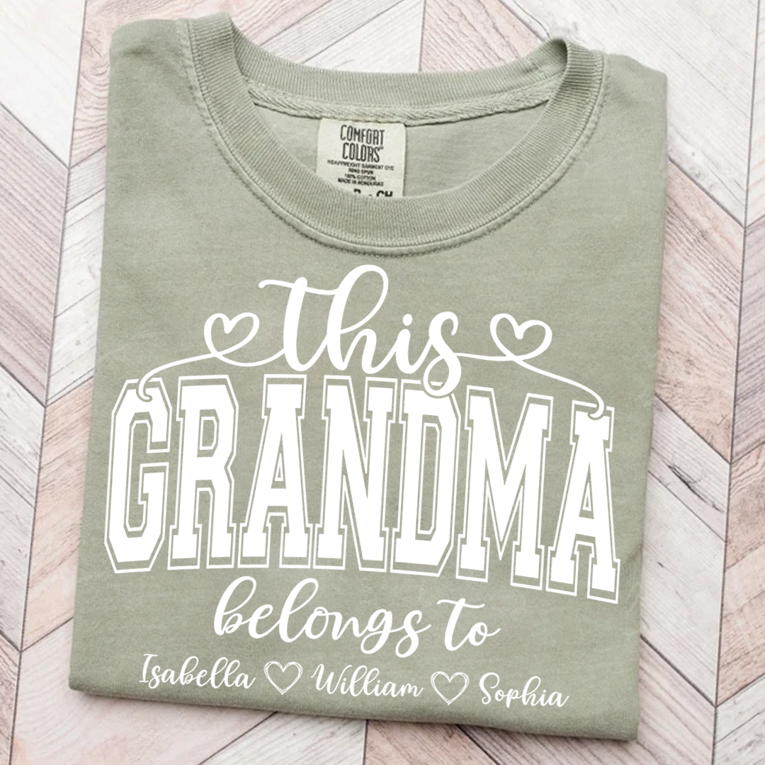 Comfort Colors® This Grandma Belongs To And Grandkids T-Shirt
