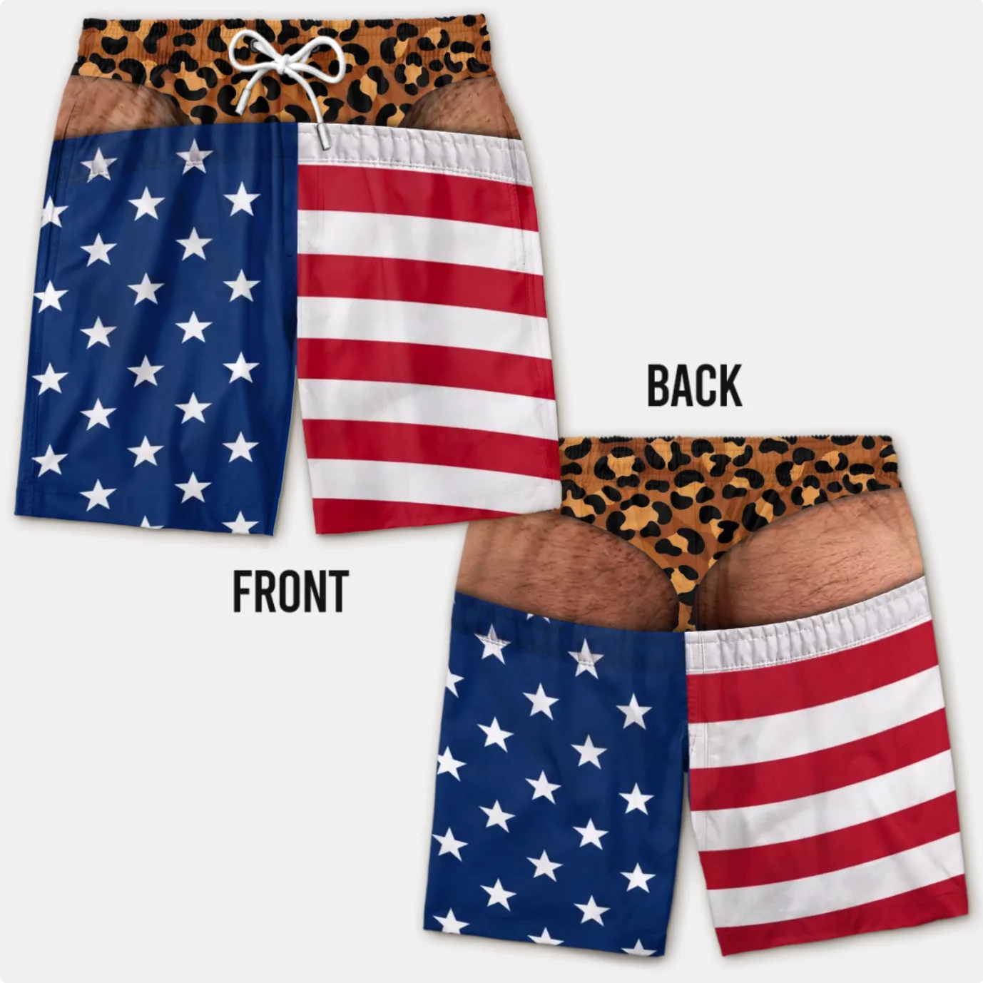 Funny Men's Swim Trunks 3D Print Beach Shorts Quick Dry Summer Swimwear