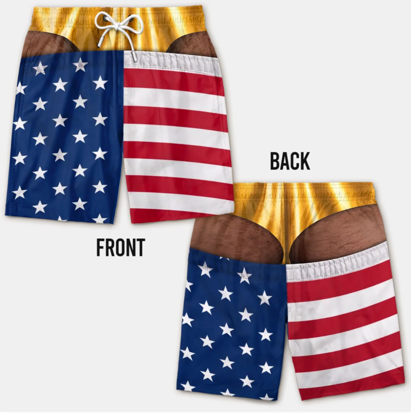Funny Men's Swim Trunks 3D Print Beach Shorts Quick Dry Summer Swimwear