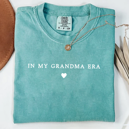In My Grandma Era Shirt, Nana Gift, Gift For Grandma Comfort Colors Shirt