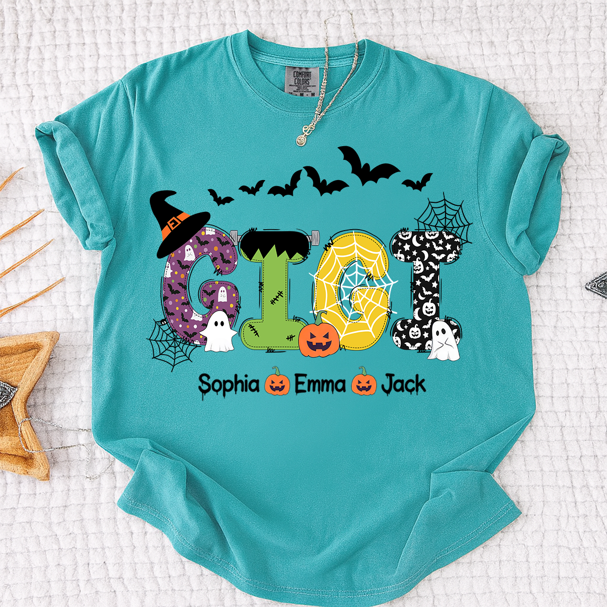 Comfort Colors® Gigi Halloween And Grandkids T-Shirt