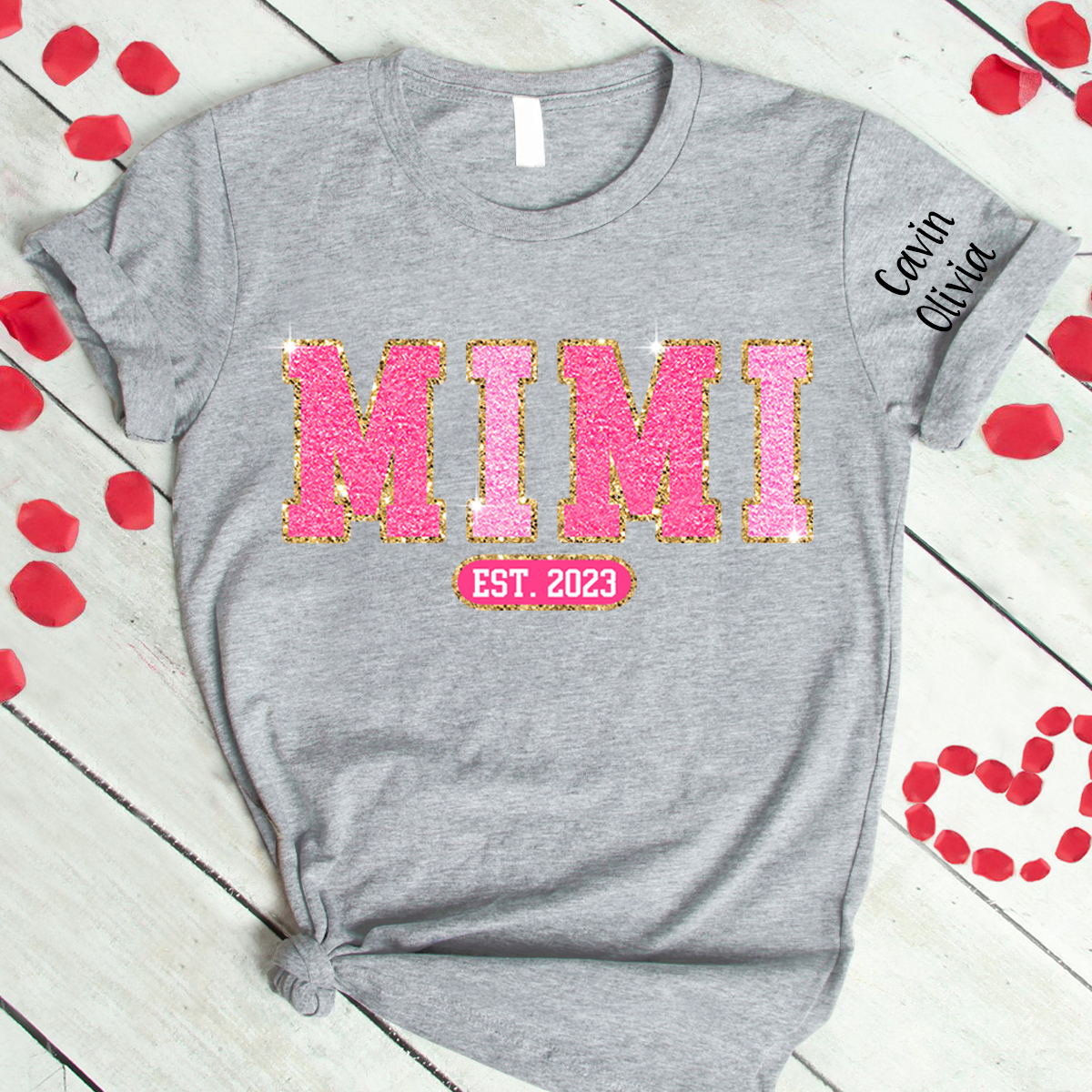 Custom Mimi Est Glitter Mother's Day Trend T-Shirt