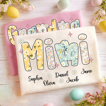 Spring Mimi and Grandkids Mother Days Gift