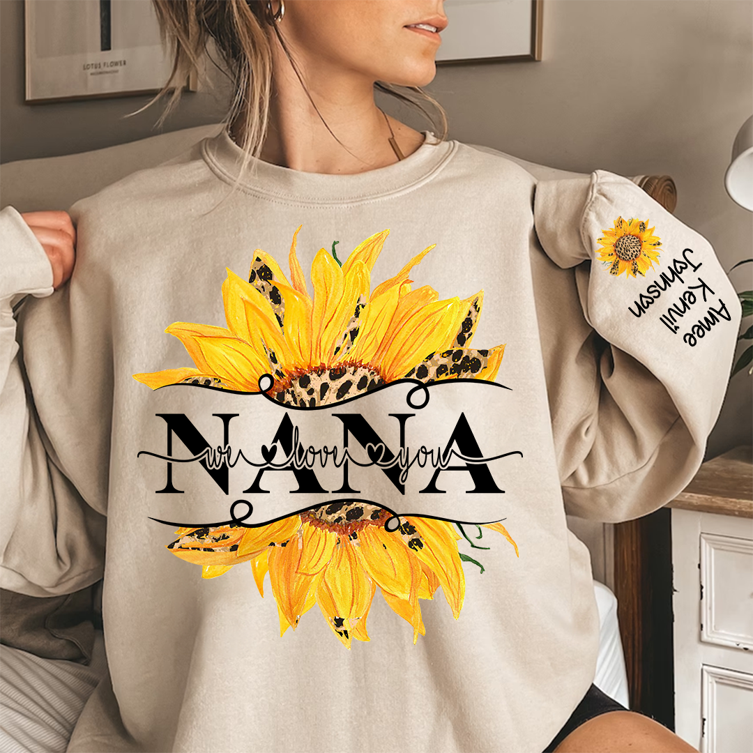 Sunflowers Nana And Kids CTH01 Sweatshirt