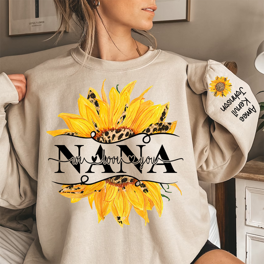 Sunflowers Nana And Kids CTH01 Sweatshirt