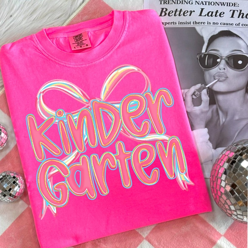 Comfort Colors® Teacher Coquette First Day of School Shirt