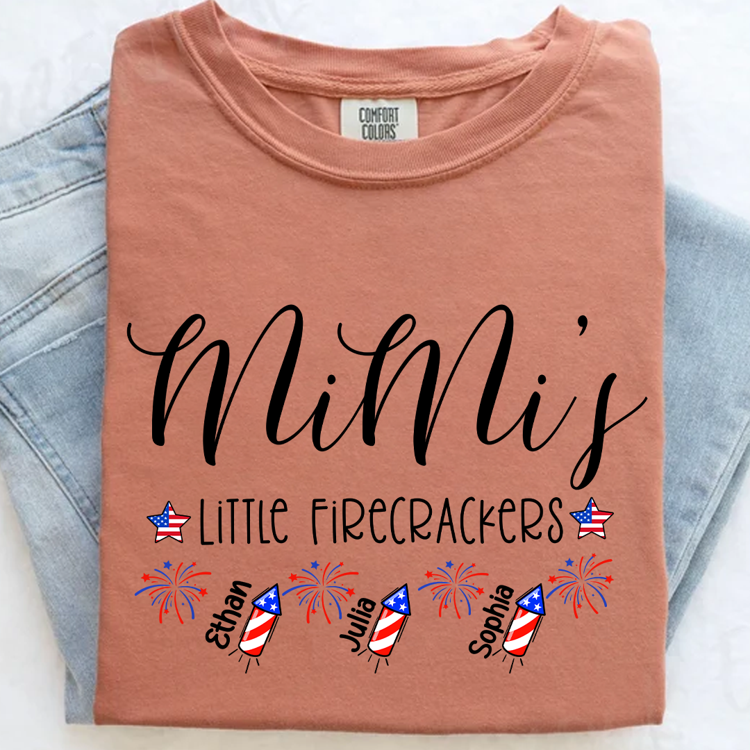 Comfort Colors® Mimi's Little Firecrackers 4th Of July Shirt, Gift For Grandma T-Shirt