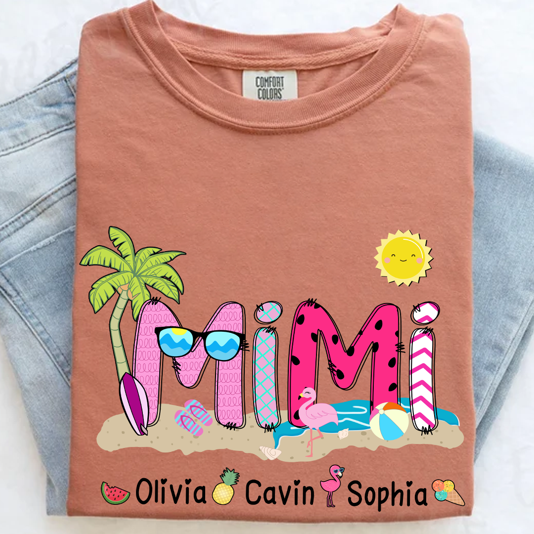 Comfort Colors® Mimi Beach Summer, Gift For Grandma T-Shirt