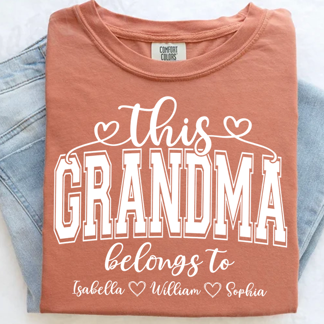 Comfort Colors® This Grandma Belongs To And Grandkids T-Shirt