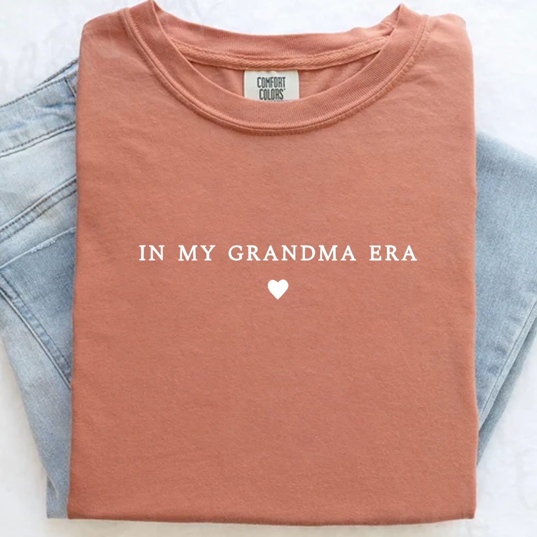 In My Grandma Era Shirt, Nana Gift, Gift For Grandma Comfort Colors Shirt