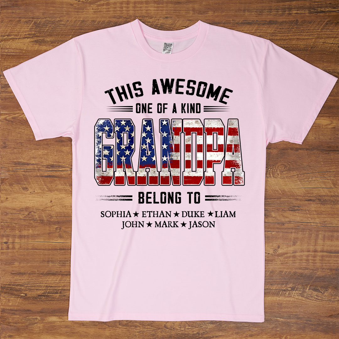 This Awesome One Of A Kind Papa Belong to Grandkids, Father's Day Gift T-shirt