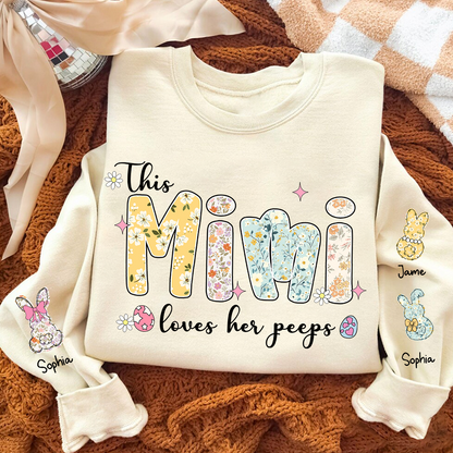 This Mimi Loves Her Peeps Personalized Mimi Gigi Grandma and Grandkids