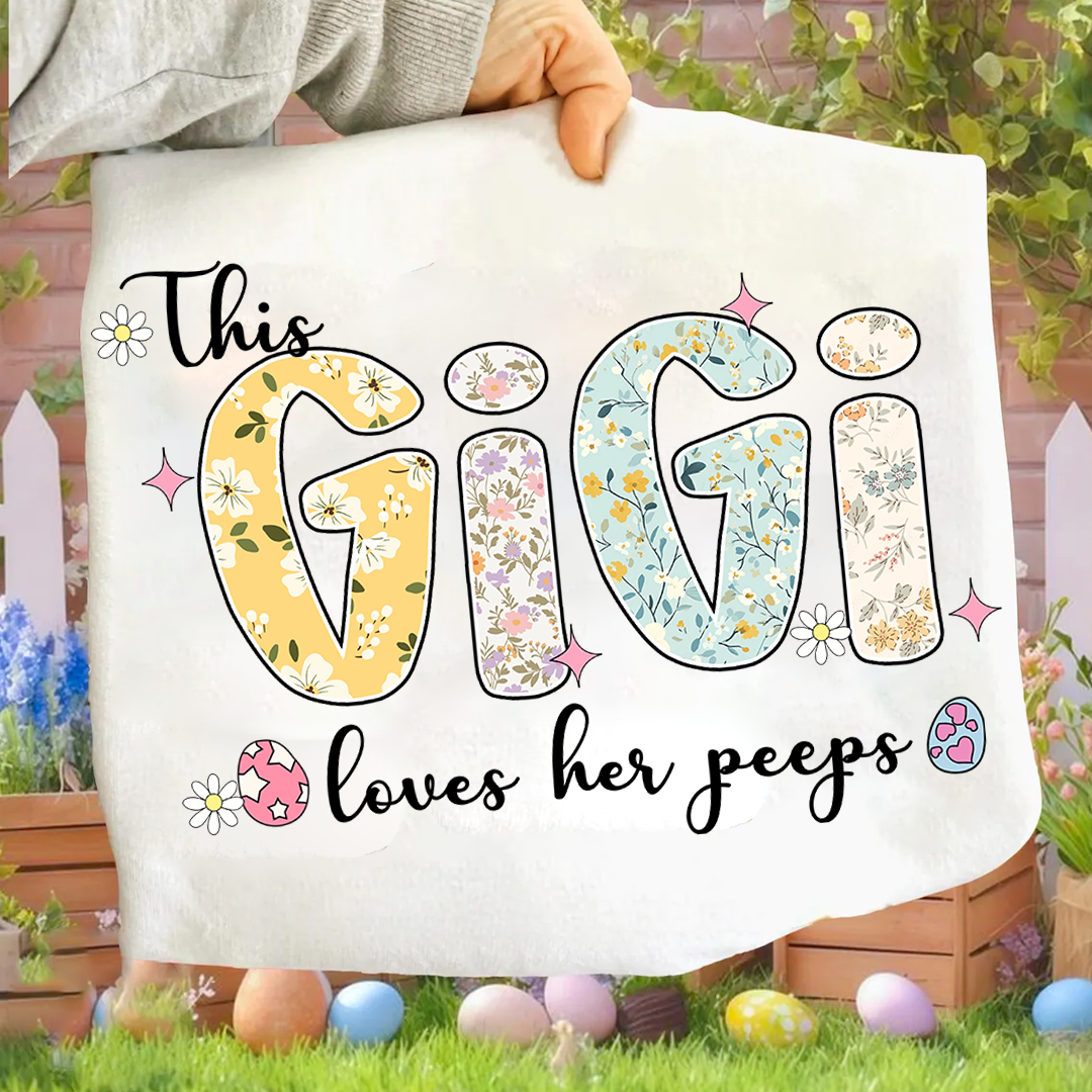 This Mimi Loves Her Peeps Personalized Mimi Gigi Grandma and Grandkids