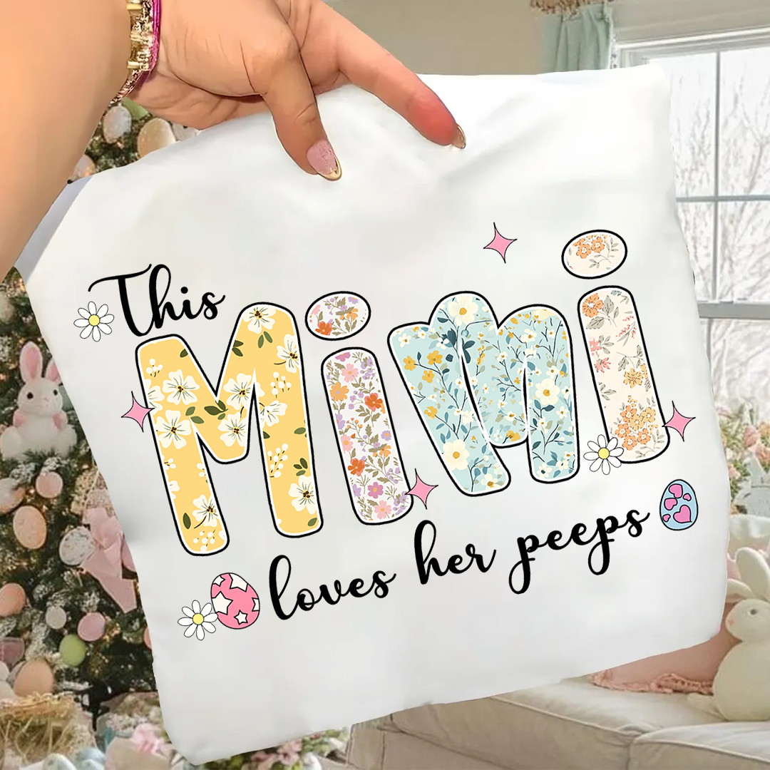 This Mimi Loves Her Peeps Personalized Mimi Gigi Grandma and Grandkids