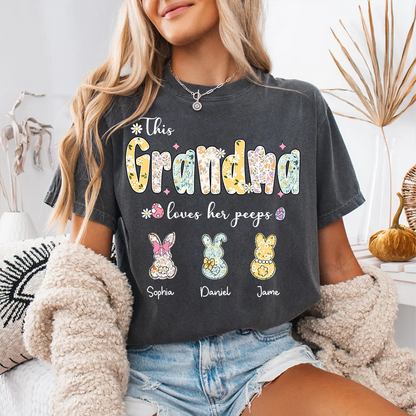 This Mimi Loves Her Peeps Personalized Mimi and Grandkids Easter Day