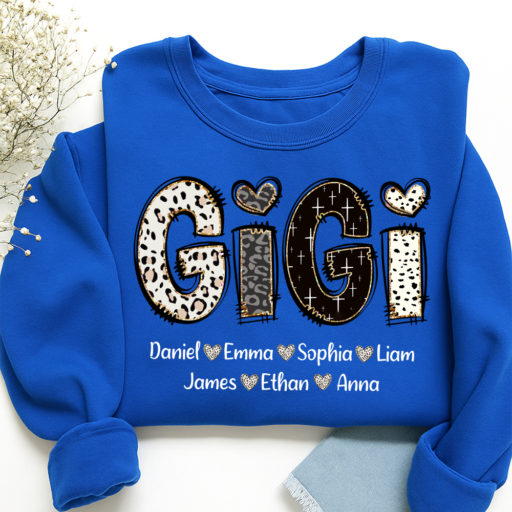 Custom Gigi Bible Style Gift For Grandma With Grandkids Sweatshirt