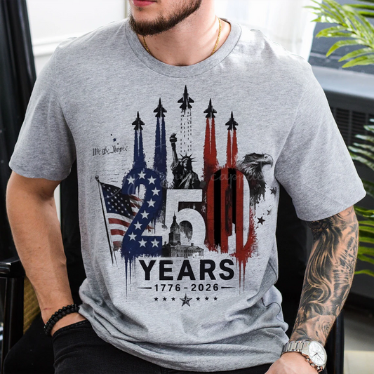 USA 250th Anniversary Semiquincentennial 1776-2026 Patriotic American T-shirt