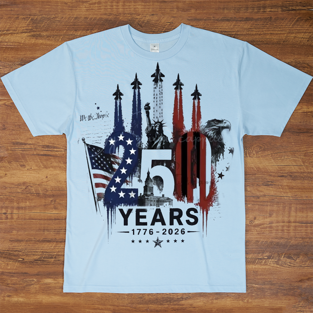 USA 250th Anniversary Semiquincentennial 1776-2026 Patriotic American T-shirt