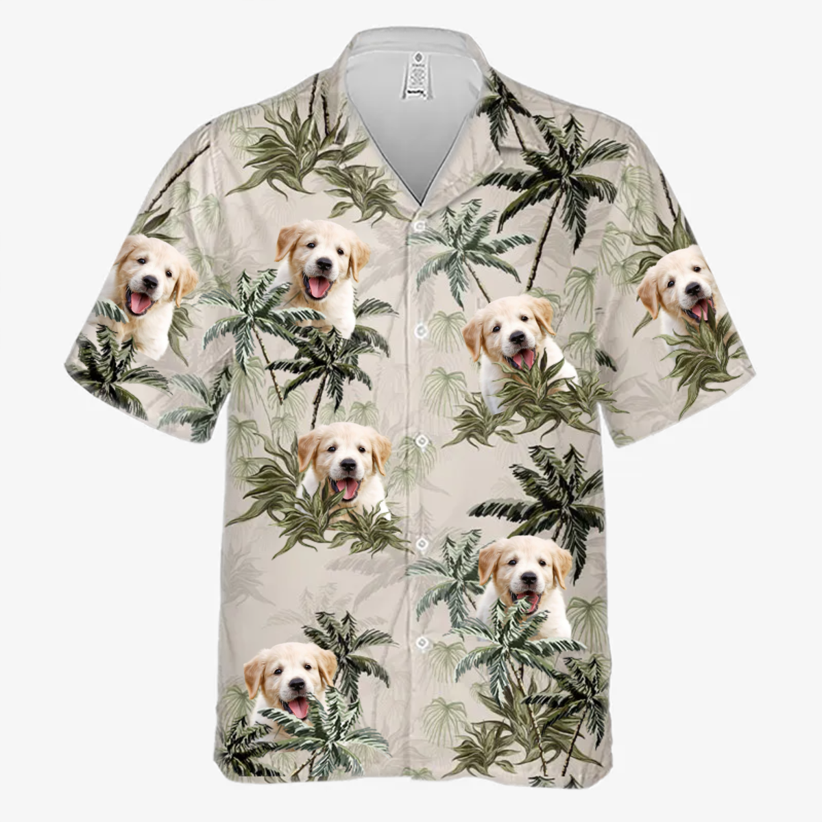 Custom Hawaiian Shirt With Face Baby, Dog & Cat Personalized Custom Unisex Tropical Hawaiian Aloha Shirt, Pet Lovers