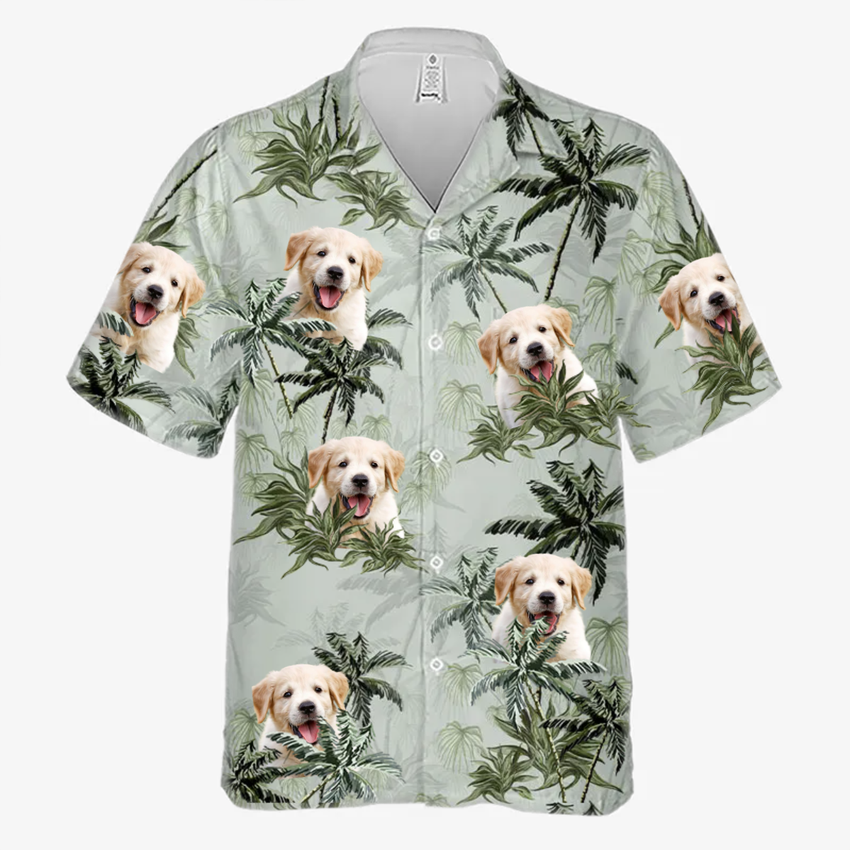 Custom Hawaiian Shirt With Face Baby, Dog & Cat Personalized Custom Unisex Tropical Hawaiian Aloha Shirt, Pet Lovers