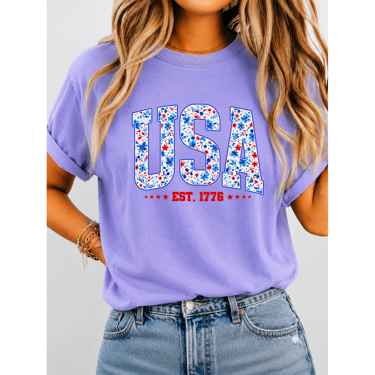 USA Patriotic T-Shirt – 4th of July Independence Day EST. 1776 Gift