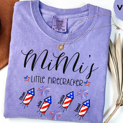 Comfort Colors® Mimi's Little Firecrackers 4th Of July, Custom Grandma With Kids TH