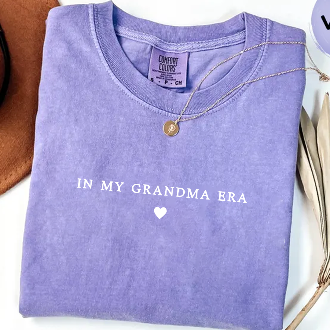 In My Grandma Era Shirt, Nana Gift, Gift For Grandma Comfort Colors Shirt