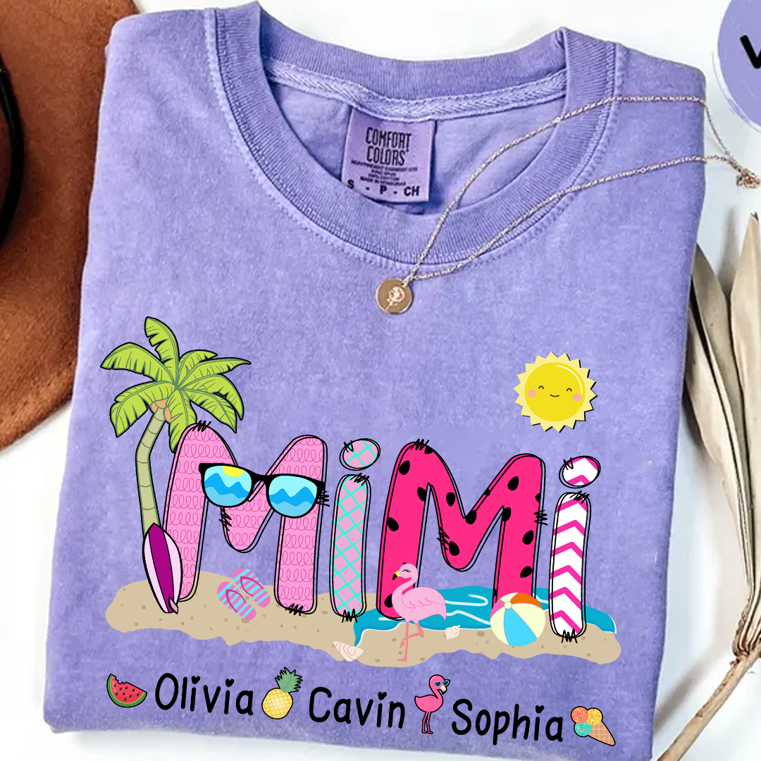 Comfort Colors® Mimi Beach Summer, Gift For Grandma T-Shirt