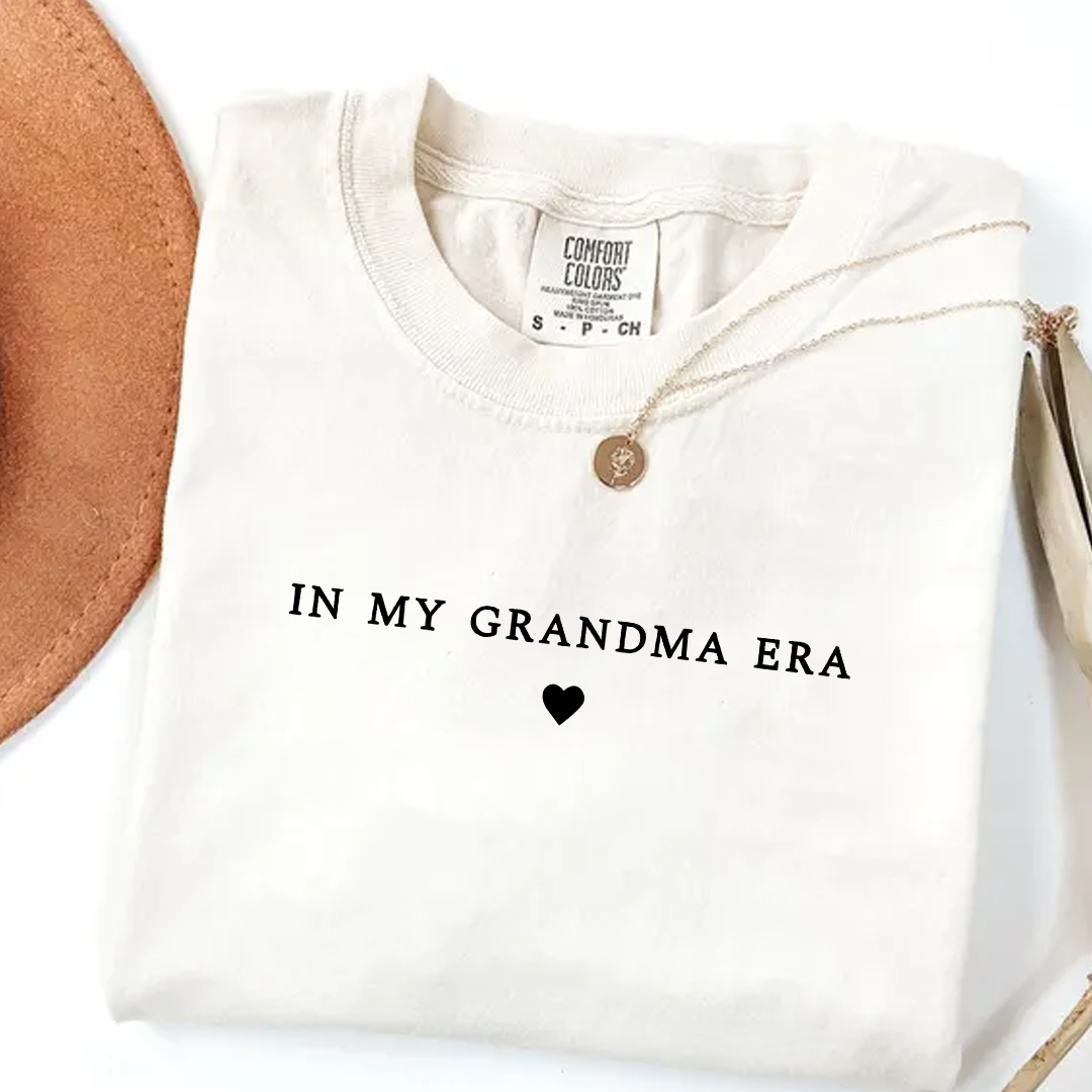 In My Grandma Era Shirt, Nana Gift, Gift For Grandma Comfort Colors Shirt