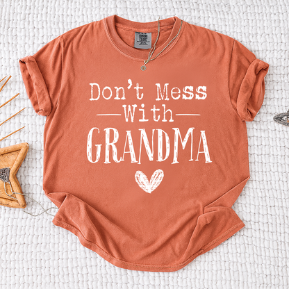 Comfort Colors® Don't Mess With" Personalized T-Shirt, Custom Design for Grandma, Mimi, Mama, Gigi, Funny Family Shirt, Gifts for Mother's Day, Birthday, Holiday