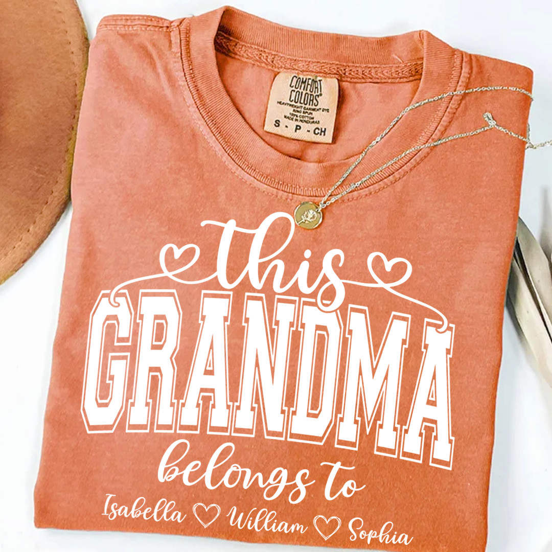 Comfort Colors® This Grandma Belongs To And Grandkids T-Shirt