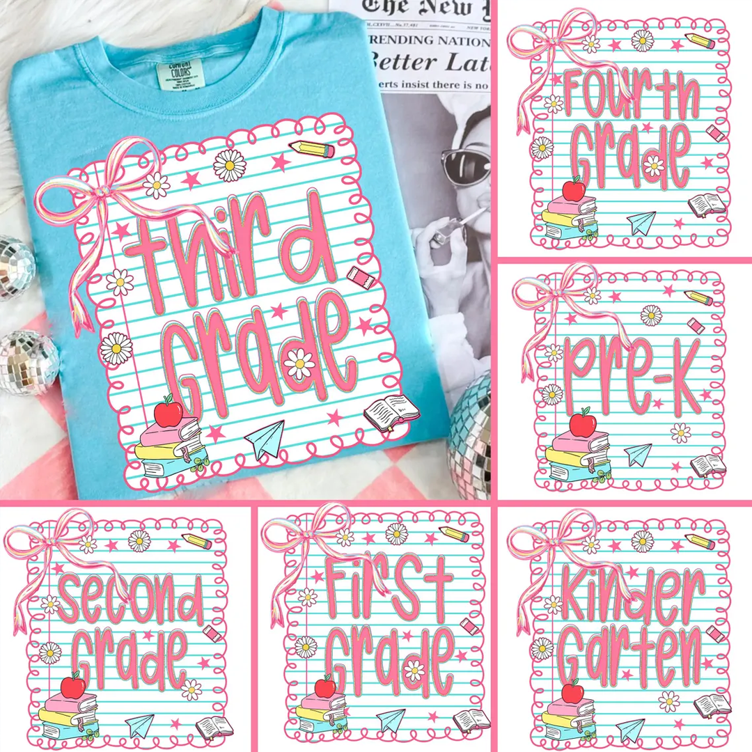 Preppy Back to School Teacher Coquette First Day of School