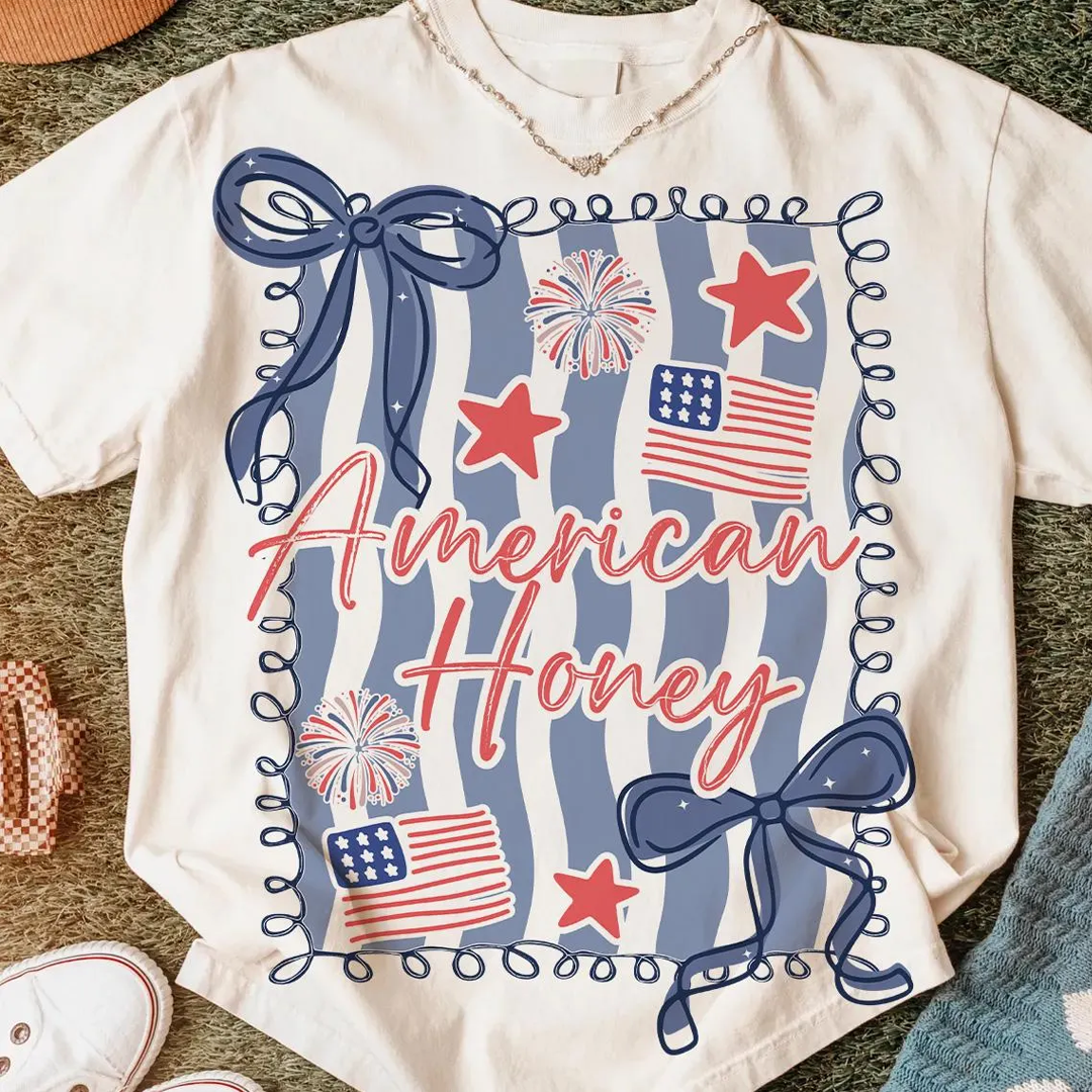 Patriotic Coquette American Trendy  Red White and Blue