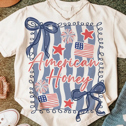 Patriotic Coquette American Trendy  Red White and Blue