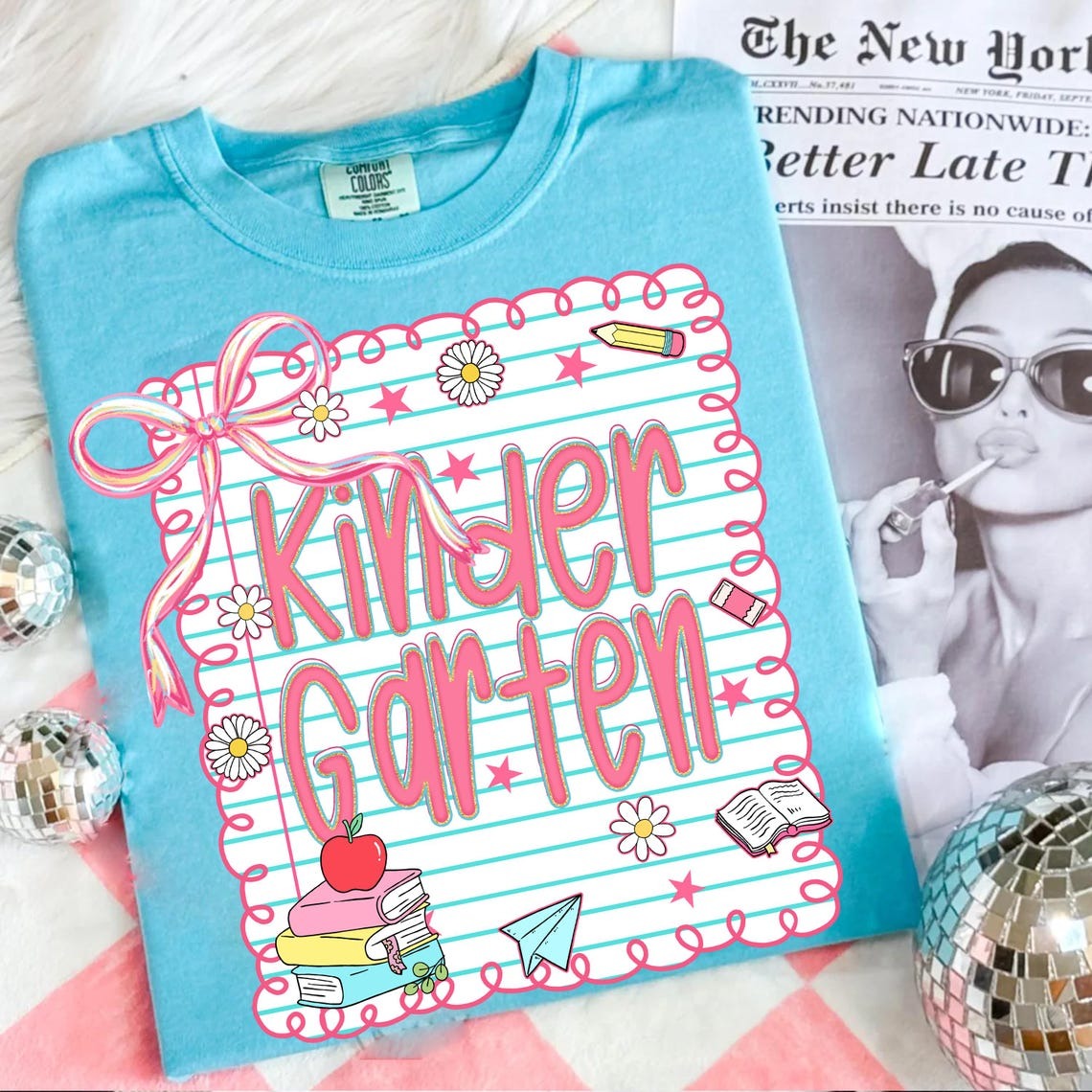 Preppy Back to School Teacher Coquette First Day of School