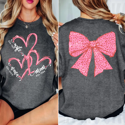 Wife Mom Nana And Grandkids Valentine Custom Sweatshirt