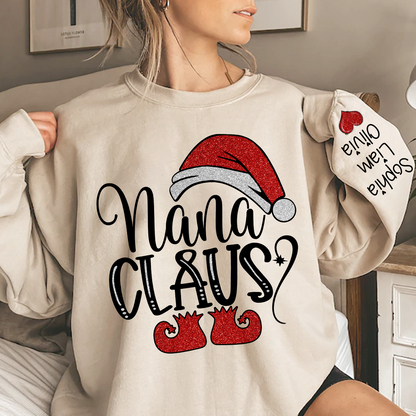 Sparkling Christmas Custom Nana Claus And Kids LTP01