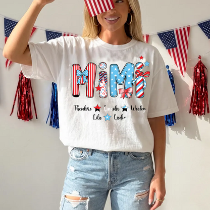Patriotic American Flag Gigi Custom Gigi And Grandkids