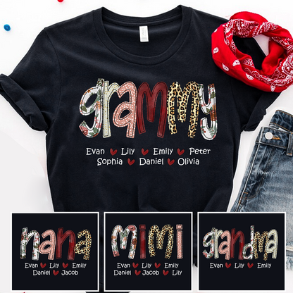 Personalized Grammy And Kids, Gift For Mothers Day CTH01