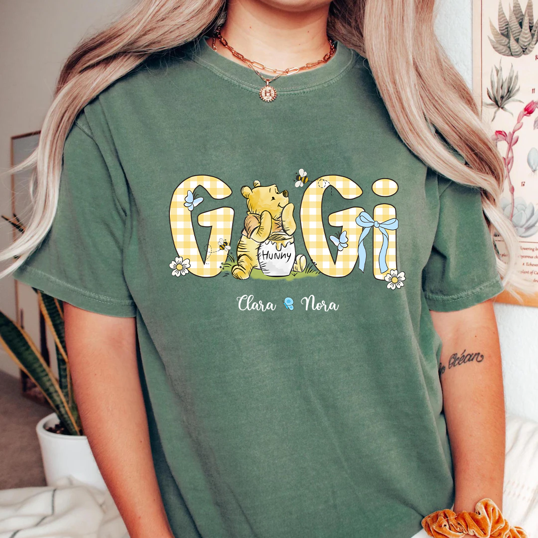 Personalized New Grandma, Grandma Bear, Promoted to Gigi Comfort Colors® T-shirt