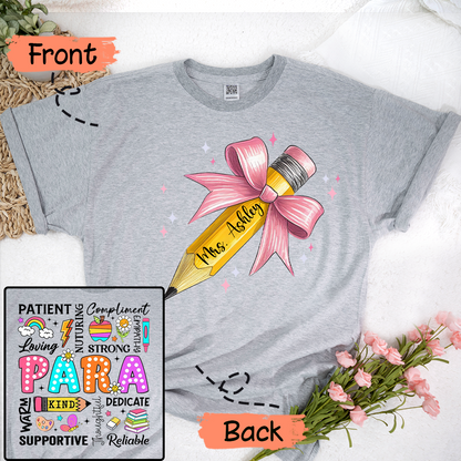 Personalized Teacher Pencil  Para Appreciation Back To School