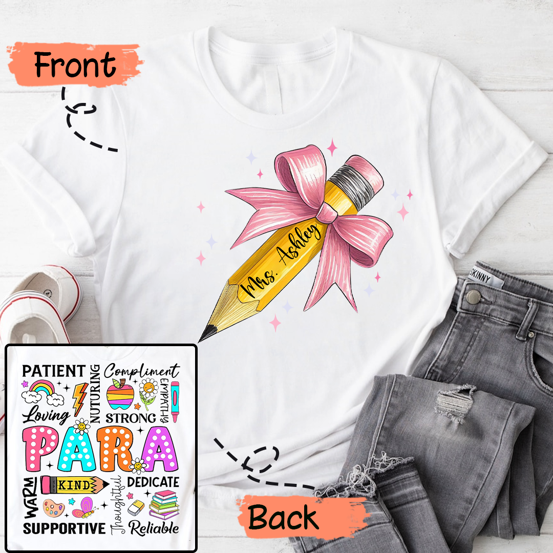 Personalized Teacher Pencil  Para Appreciation Back To School