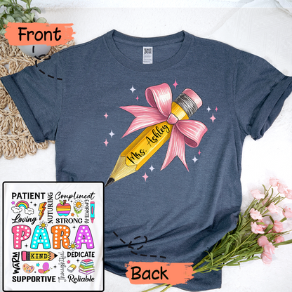 Personalized Teacher Pencil  Para Appreciation Back To School