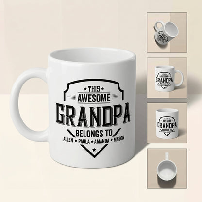 Grandpa Awesome With Grandkids VT22120051 Mug