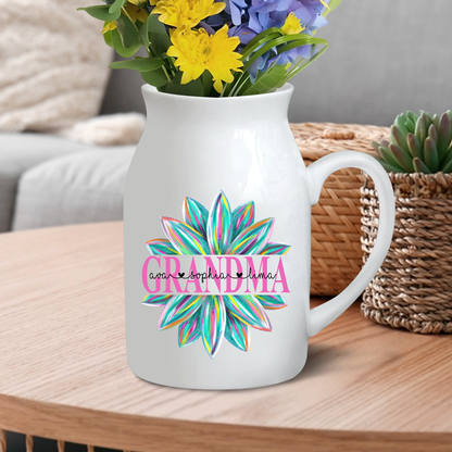 Grandma Flower CG733 Ceramic Flower Vase, Mother's Day Gifts