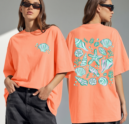 The Y2K Ocean Treasures Front & Back Print TShirt