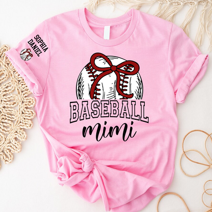 Baseball Mom Mimi Grandma and Grandkids T-shirt
