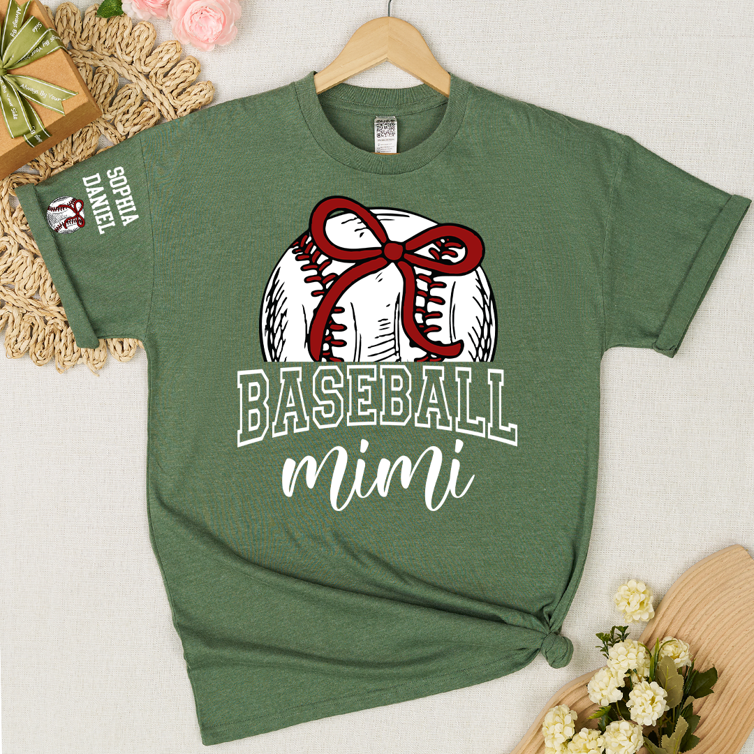 Baseball Mom Mimi Grandma and Grandkids T-shirt